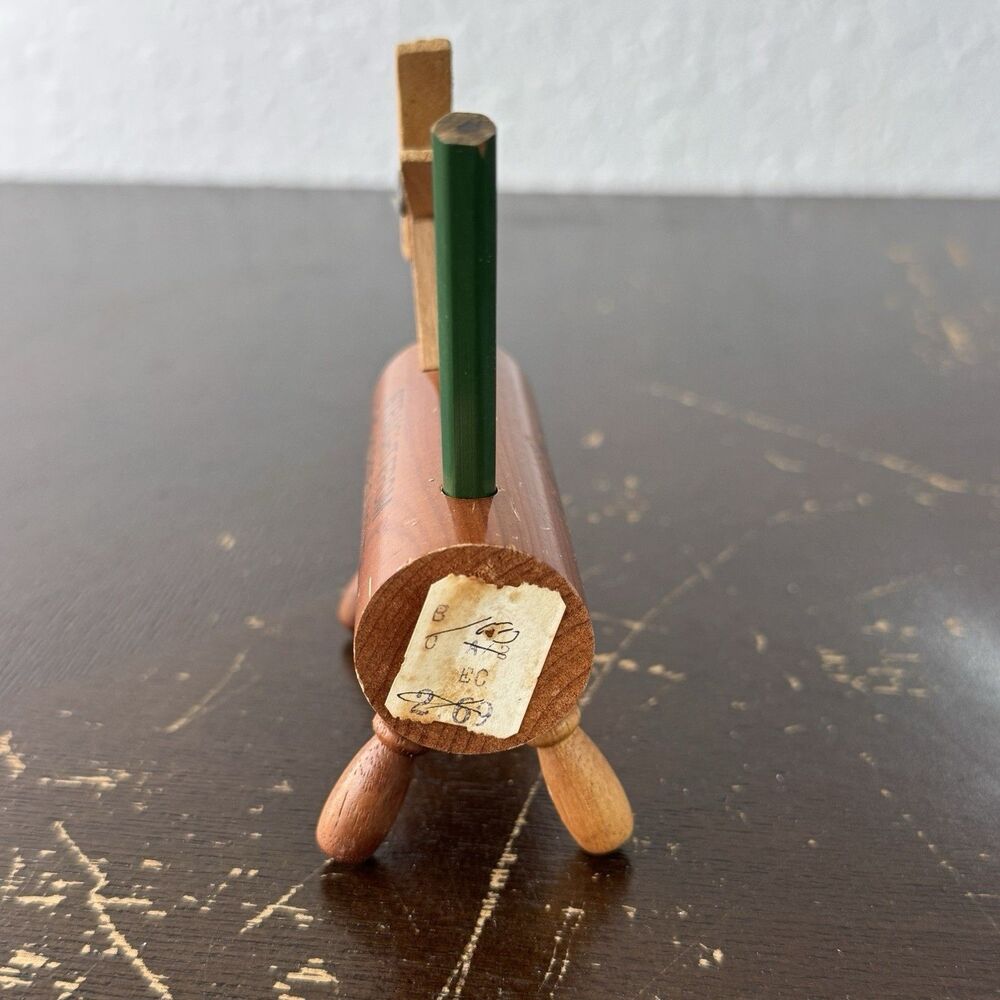 Six Gun Territory Hobby Horse Wooden Pencil Holder Souvenir Vintage Original NOS - Picture 8 of 9